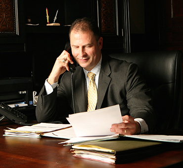 Kevin Wise at his desk